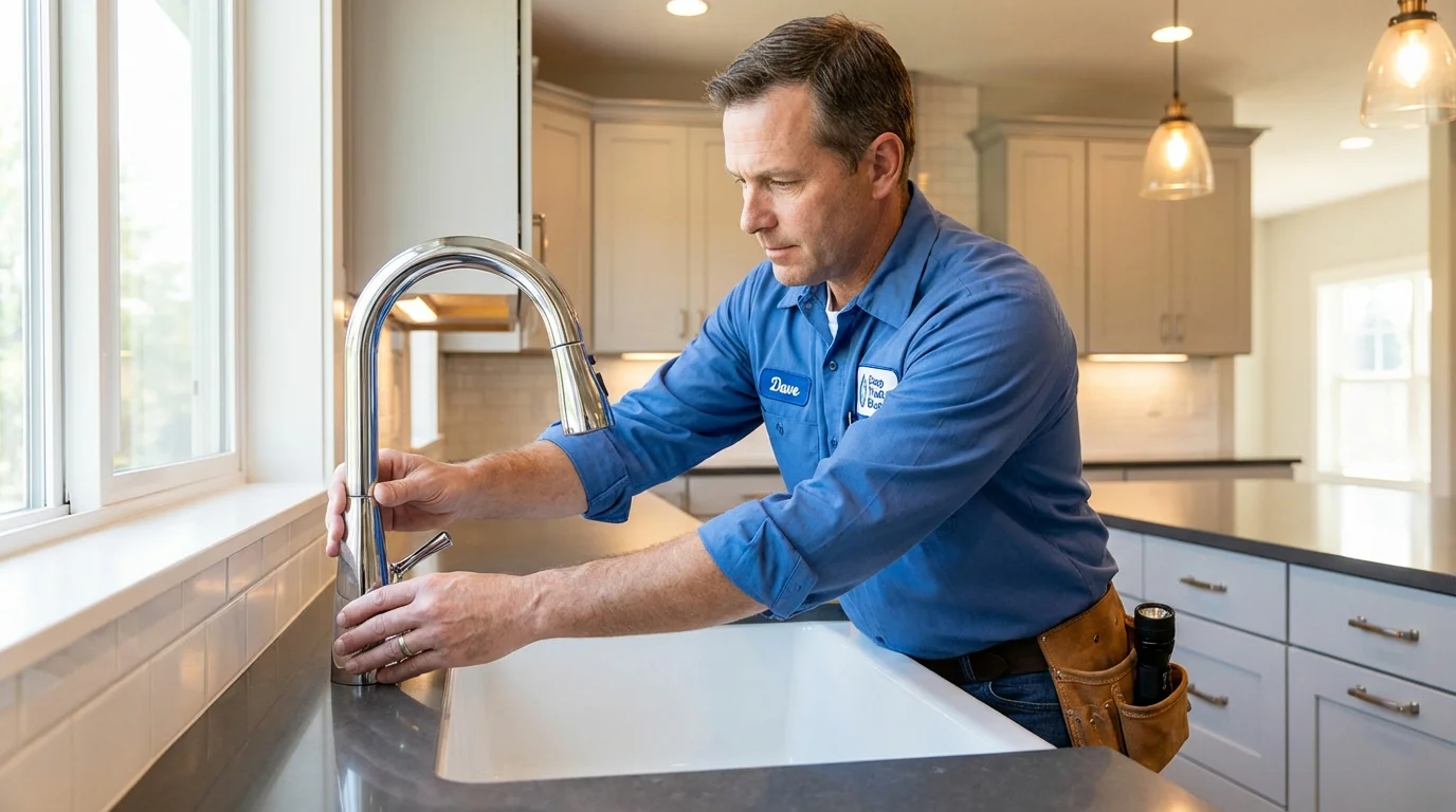 Kitchen faucet installation by Johns Plumbing LLC in Nashville